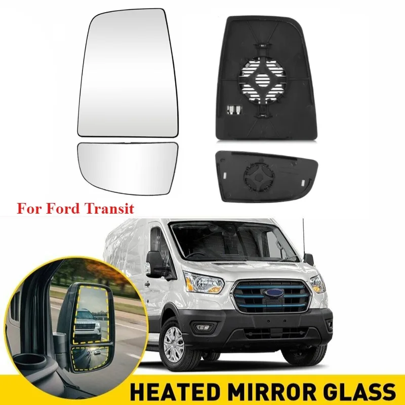 

Left Right Wing Mirror Glass Heated Upper Driver Passenger Side For Ford Transit 150 250 350 HD 2015-2022 Car Rearview Mirrors