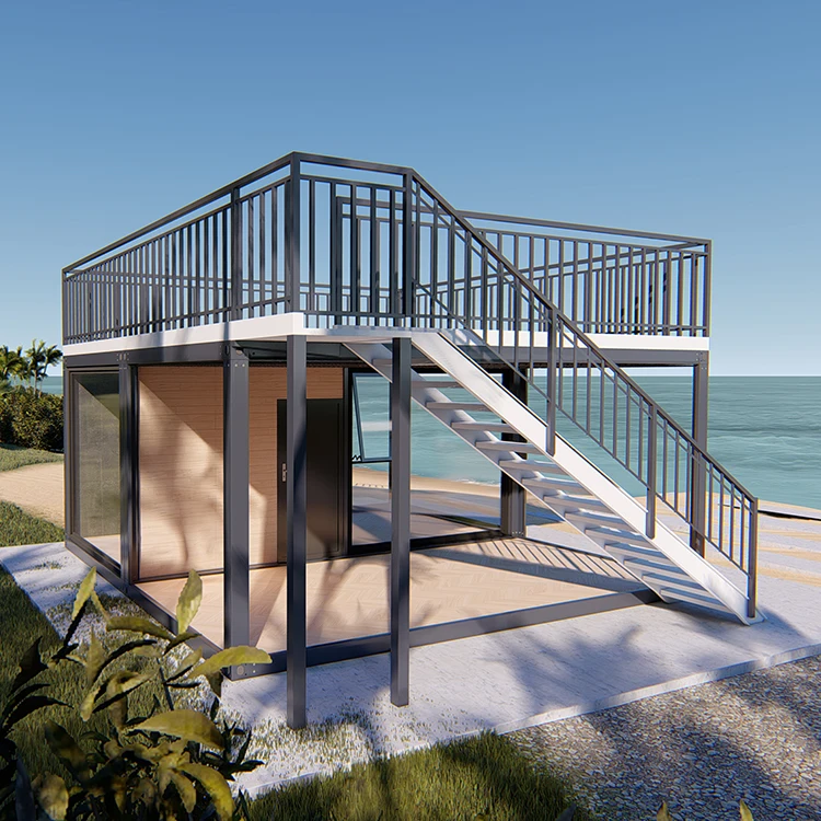 الشركة المصنعة المخصصة الفاخرة الجاهزة حزمة مسطحة حاوية منزل الجاهزة المنزل مع حمام سباحة للداخلية في الهواء الطلق