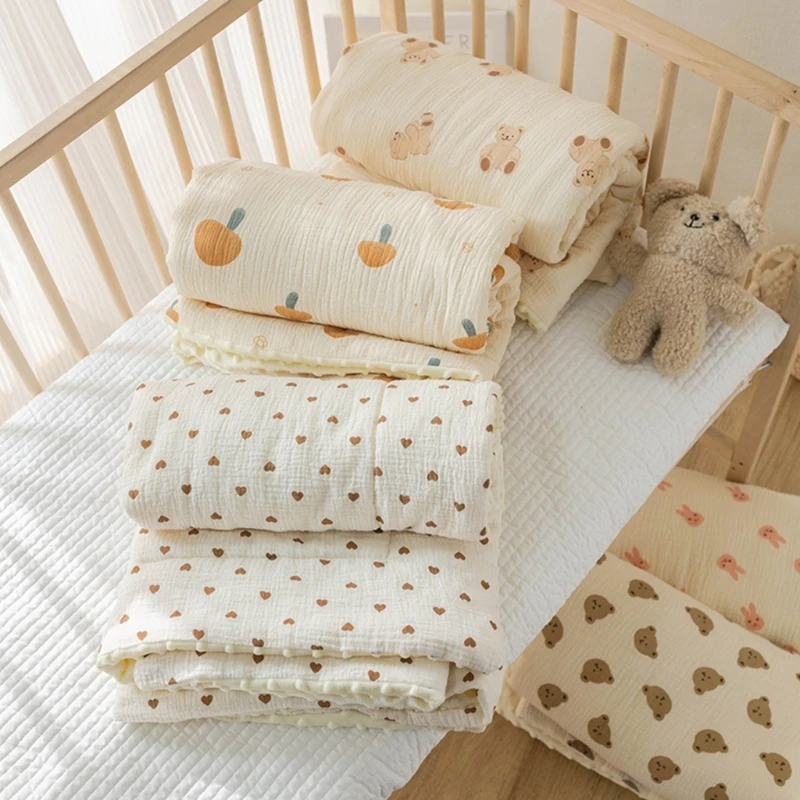 New Baby Wrap Blanket Windproof Infant Quilt Double-Side Swaddle Blanket for Newborn