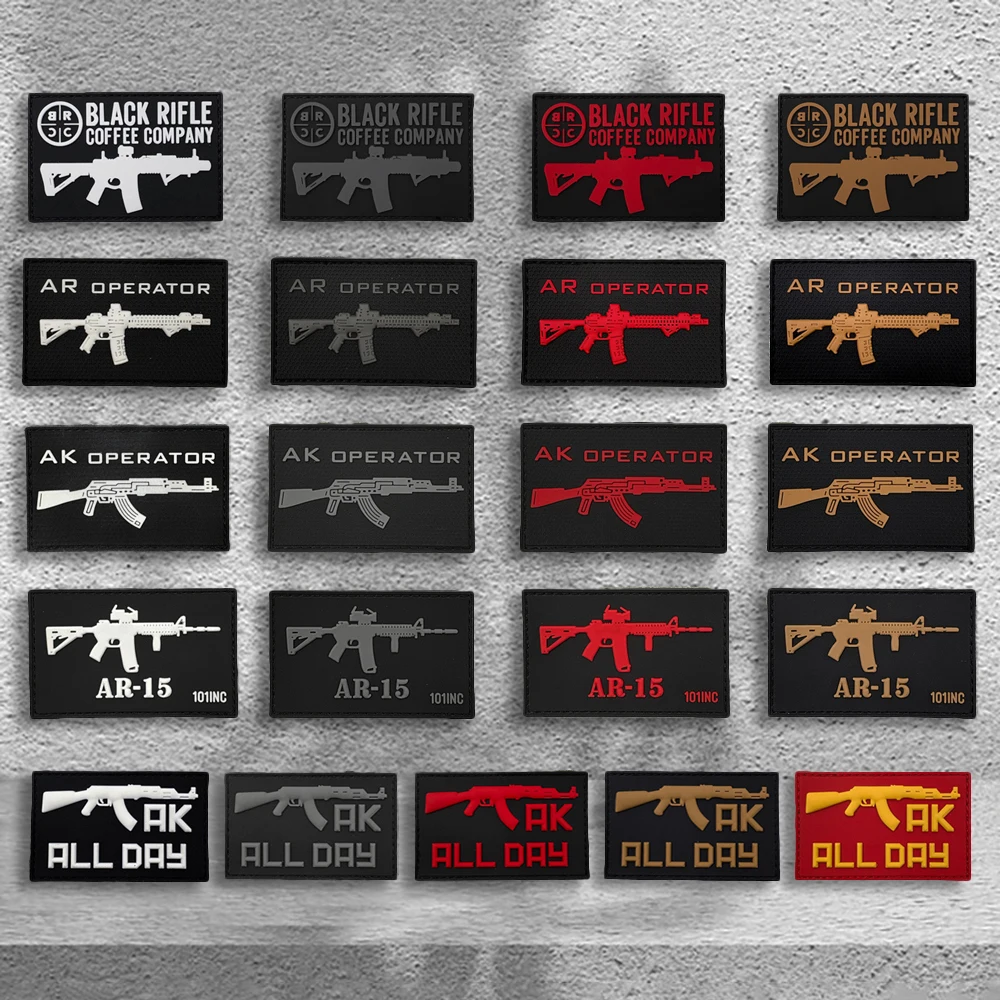 Ein PVC-Einsatzabzeichen für taktische Westen/Schultergurte, mit Leuchteffekt, Klettverschluss-Rückseite, Moral-Patch für Rucksäcke, Kleidungs-Patch, weicher Gummi.