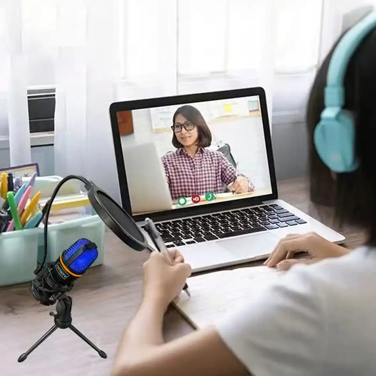 Fotografia 4: Microfone de Estúdio Capacitivo para PC, Computador, Jogos, RGB, USB-C, USB 3.0, Zenwire ME4