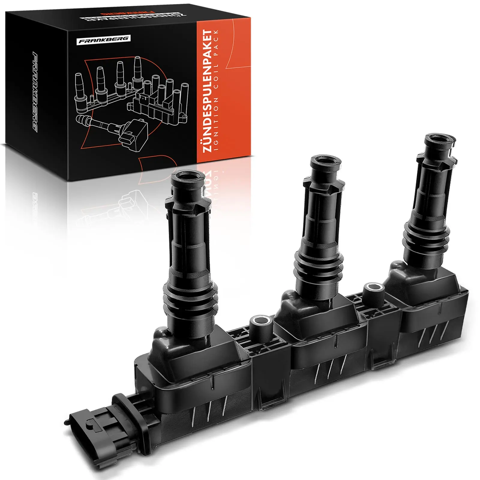 Frankberg 1x ontstekingsmodule ontstekingsbobine voor Opel Agila (A) Corsa B C Vauxhall MK I (B) II (C) 1.0L 1996-2003 0221503014 01208306