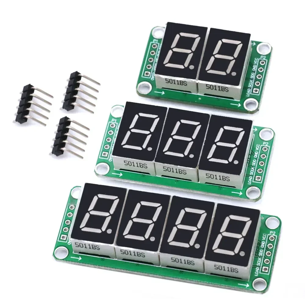 Multi-Digit 74HC595 LED Display Module - Static Drive 2/3/4-Digit 7-Segment Tube for Arduino/MCU Projects (Original IC)