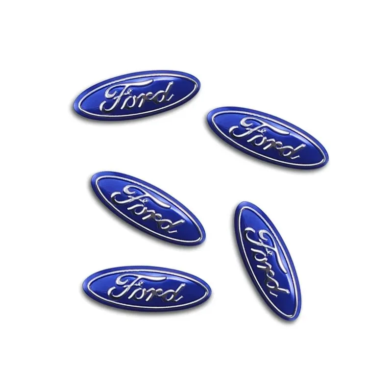 1/5/10Pcs Aluminium Metal Car Key Emblem Stickers For  Ford S MAX Ranger Focus Fiesta Mondeo Kuga Mustang Escort KA Ecosport Fle