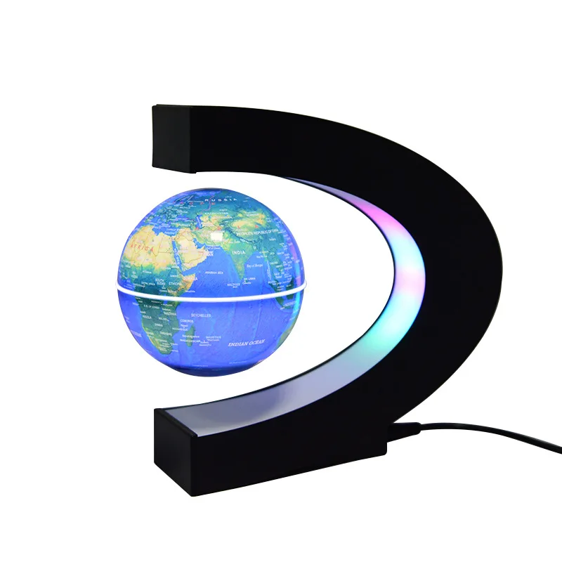 LED Levitação Magnética Globe Light, Mapa Mundial Flutuante, Bola magnética anti gravidade