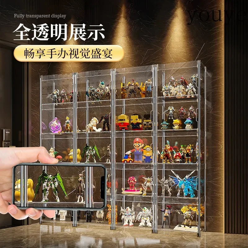 Figure Display Cabinet Model Blind Box Display Cabinet LEGO for transparent building block toys up to storage shelves