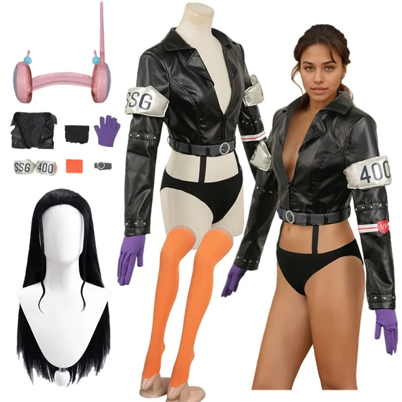 

Robin Cosplay Costume SSG Egghead Island Fantasy Adult Women Coat Belt Wig Outfits Halloween Nami Disguise Earphone Party Suit