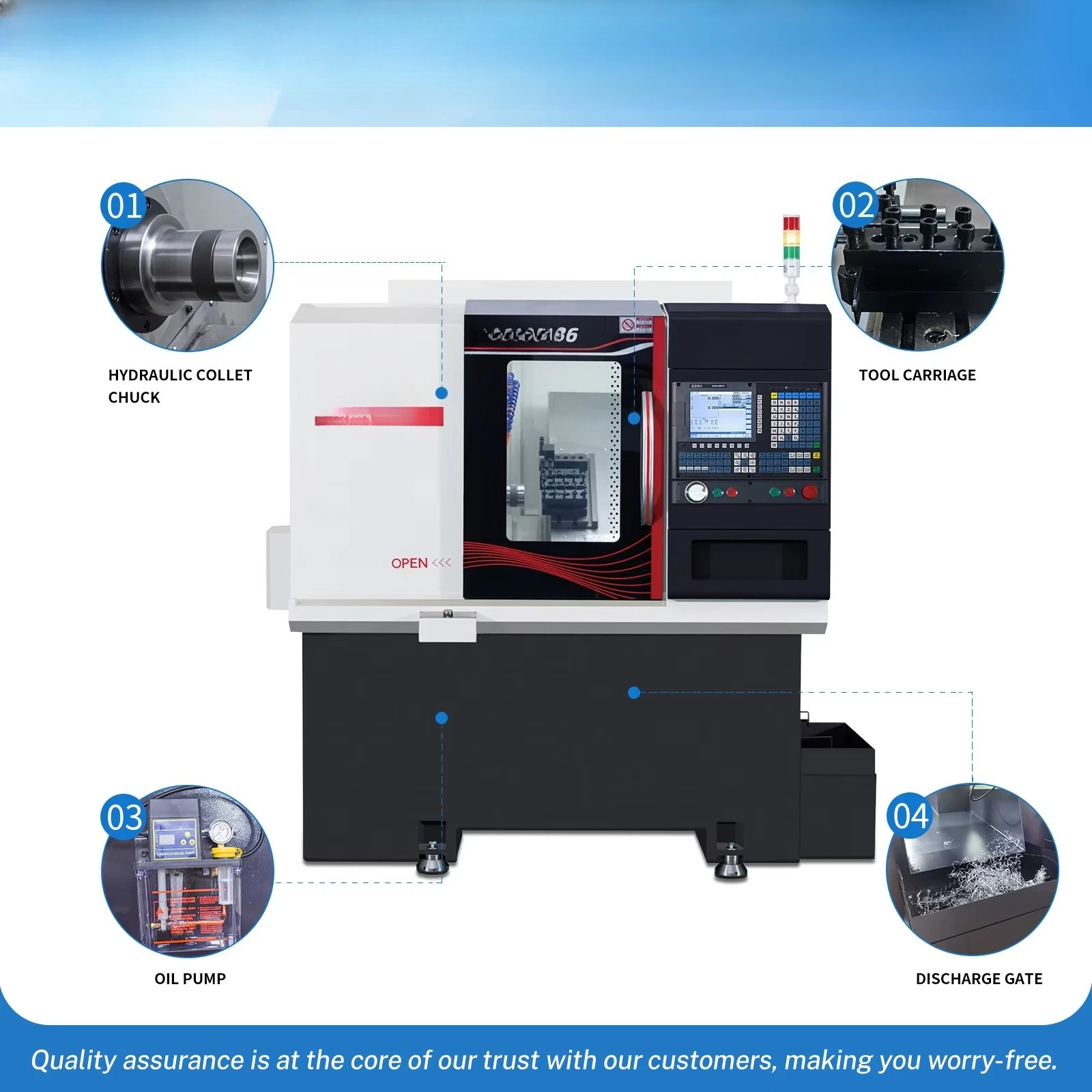SZGH 36J CNC Metal Spinning Lathe Machine High Precision Industrial Turning Equipment China Factory Direct Price CE Certified