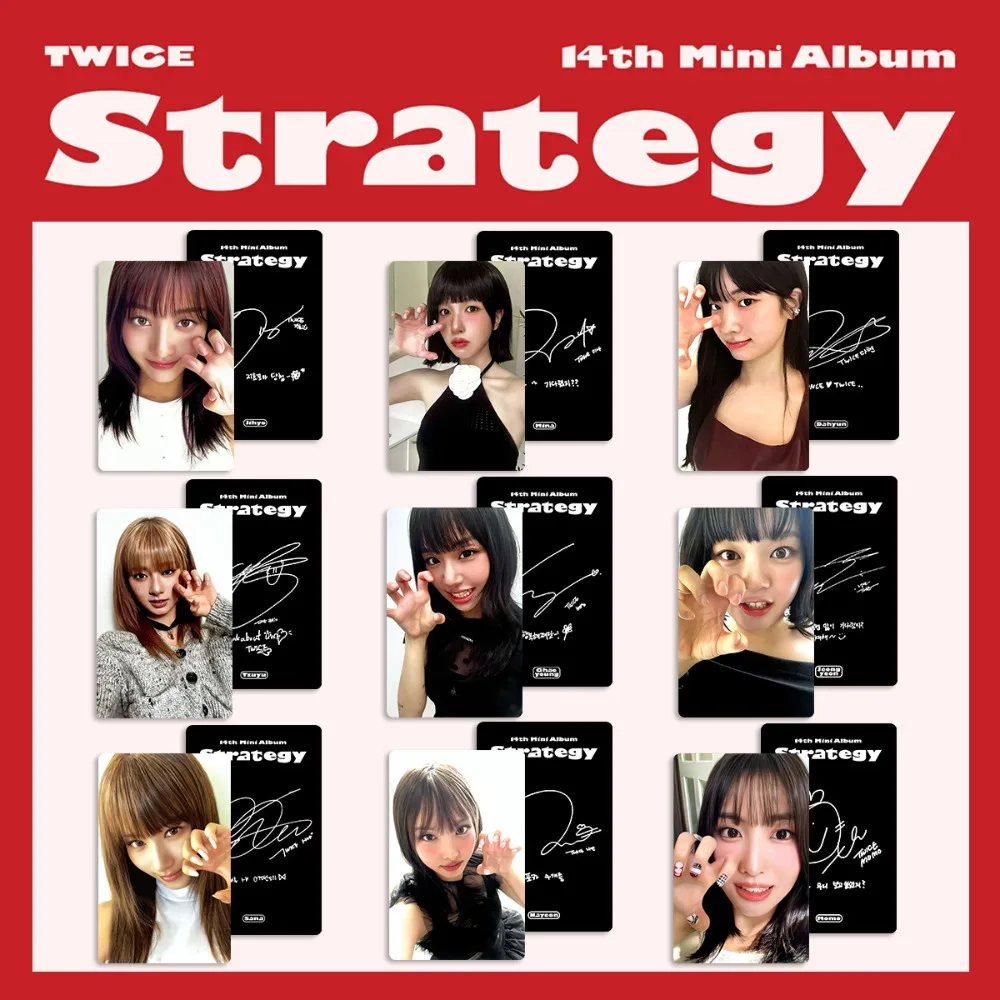 Kpop Twice 14th Mini Album Strategy Photo Card LOMO Card Nayeon Jeongyeon Momo Sana Withmuu Special Offer Card Fans Collection