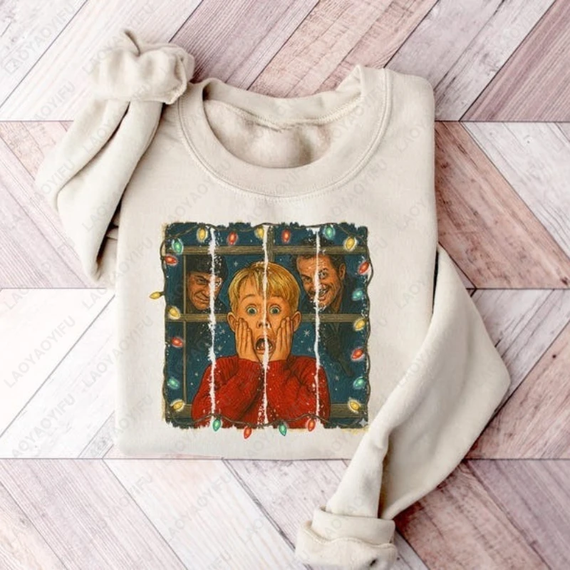 

McCallister Home Alone Cute New Style Sweatshirt Christmas Movie Funny New Year Xmas Long Sleeve Hoody Gifts Men Women Hoodie