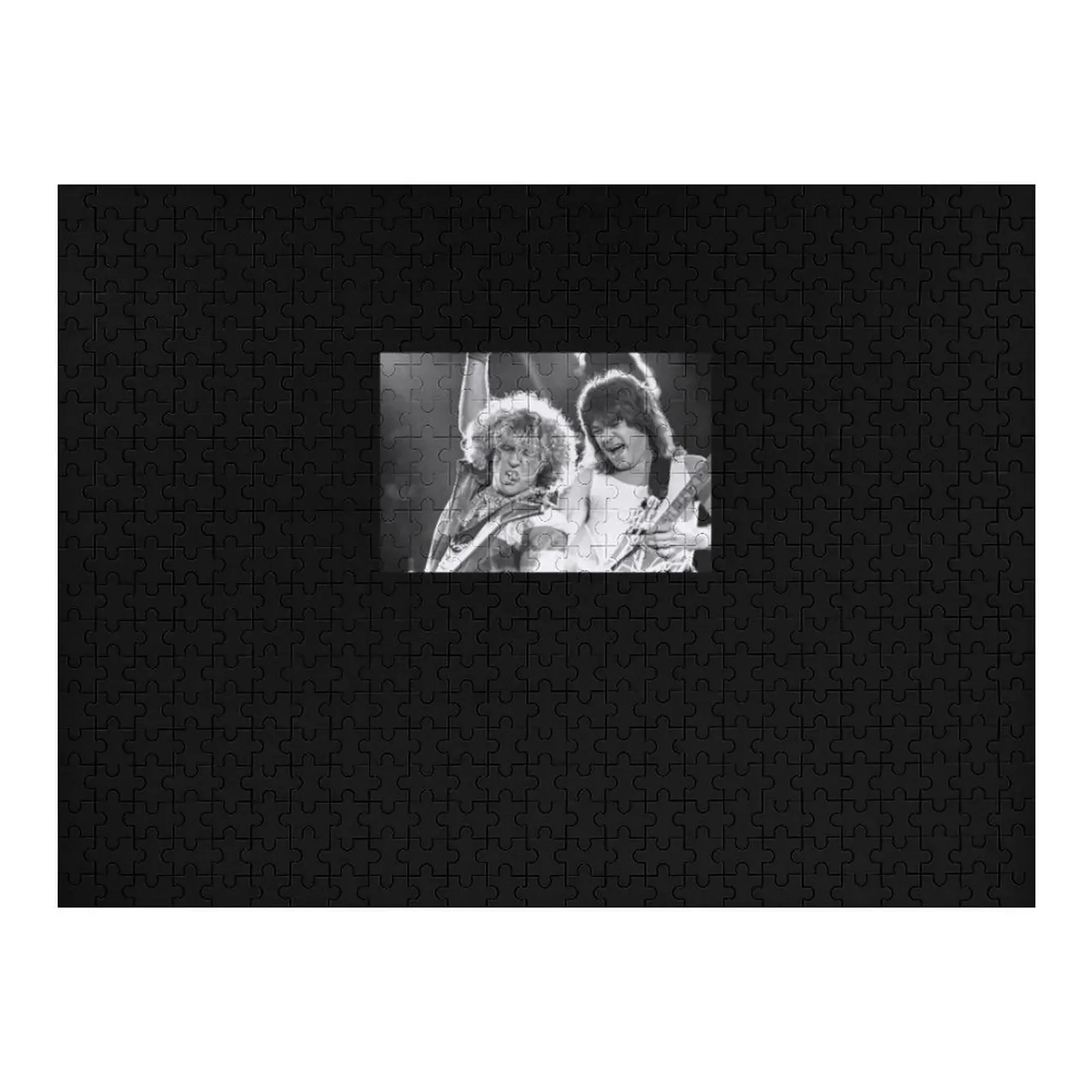 

Eddie Vanhalen Bw Photograph Classic T-Shirt Jigsaw Puzzle Personalized Toy Wood Name Puzzle