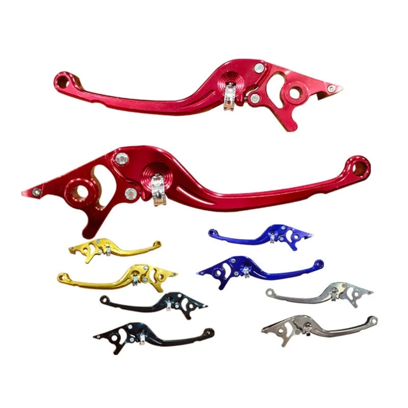 652F Left Right Clutch Brake Handle Levers Perch for Motorbike Scooters 1 Pair Handlebar Clutch Lever for Most Model