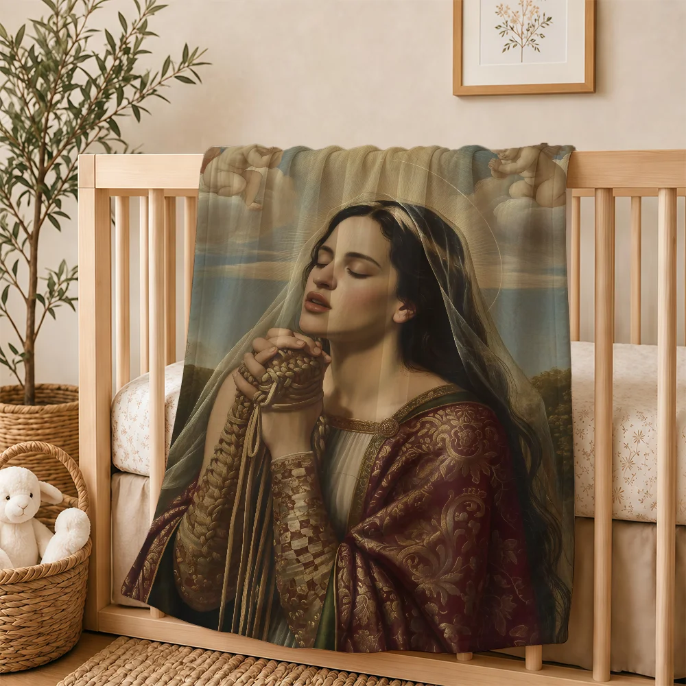 Singer Rosalia Lux Blanket For Soft Warm Knee For Bedroom Living Room Bed Sofa Camping Picnic Office Gift