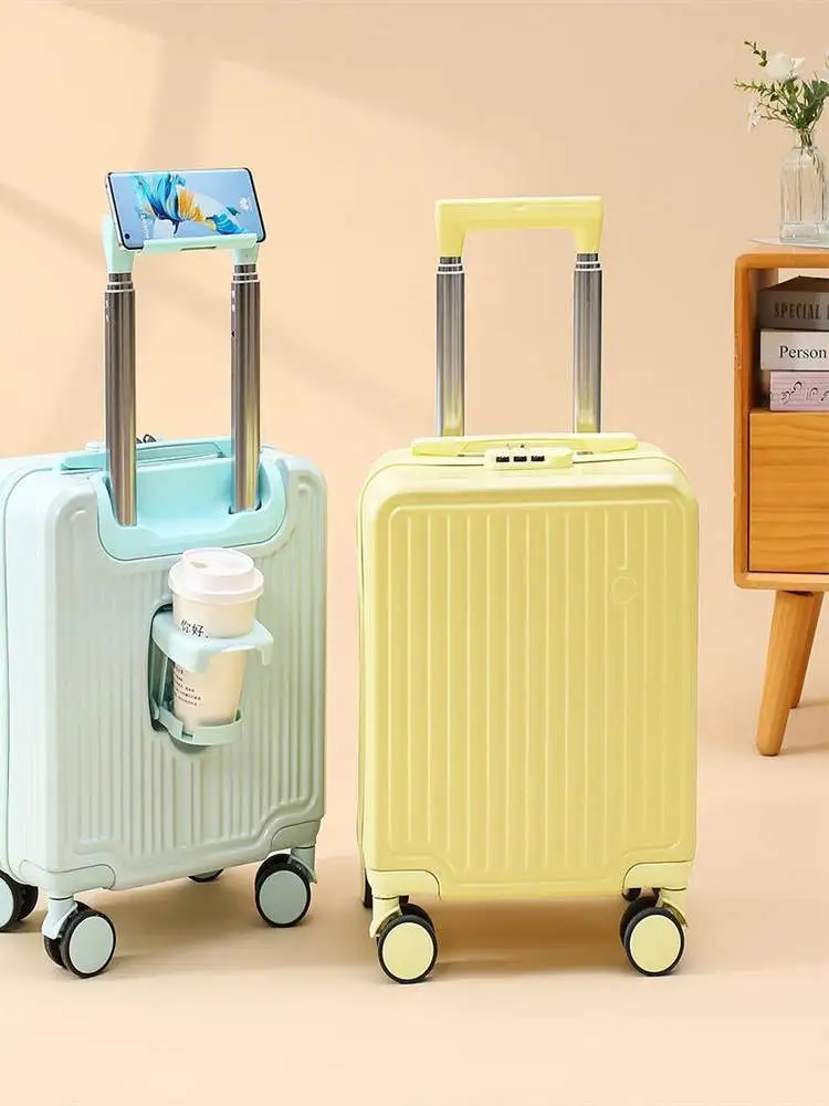 

Дорожная сумка-чемодан Spring Autumn Airlines Lage Small 4 дюйма с выдвижной ручкой, ручная кладь, класса люкс, из ABS-пластика