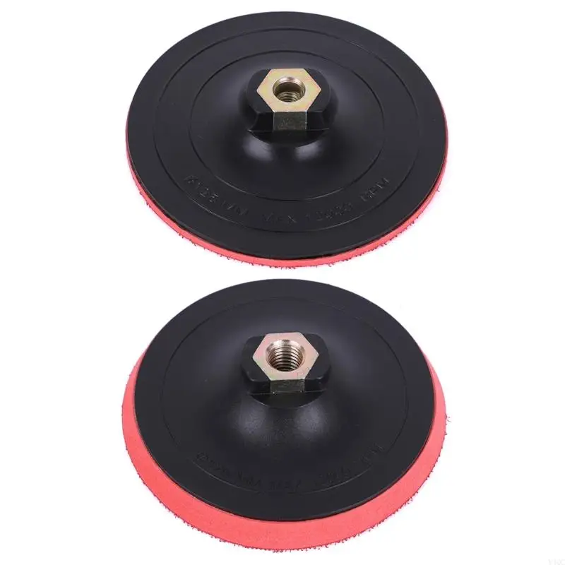 2PCS Góc góc lắp chà nhám Pad 5inch 125mm tự kết dính Backing Pad Polishing tấm sander Disc