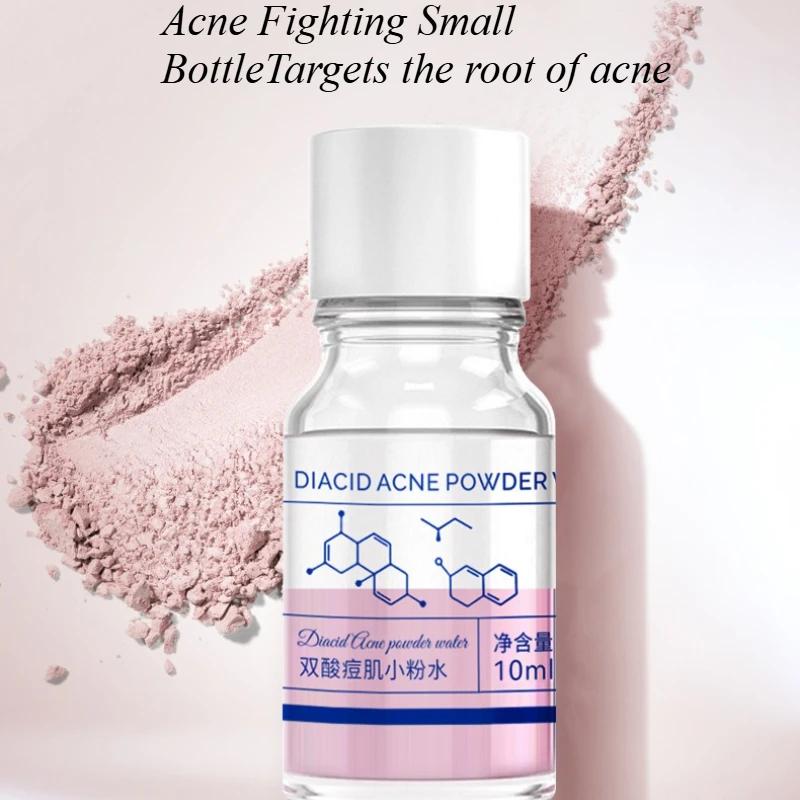 Pink essence, tightens pores, reduces acne marks, controls oil and cleanses.