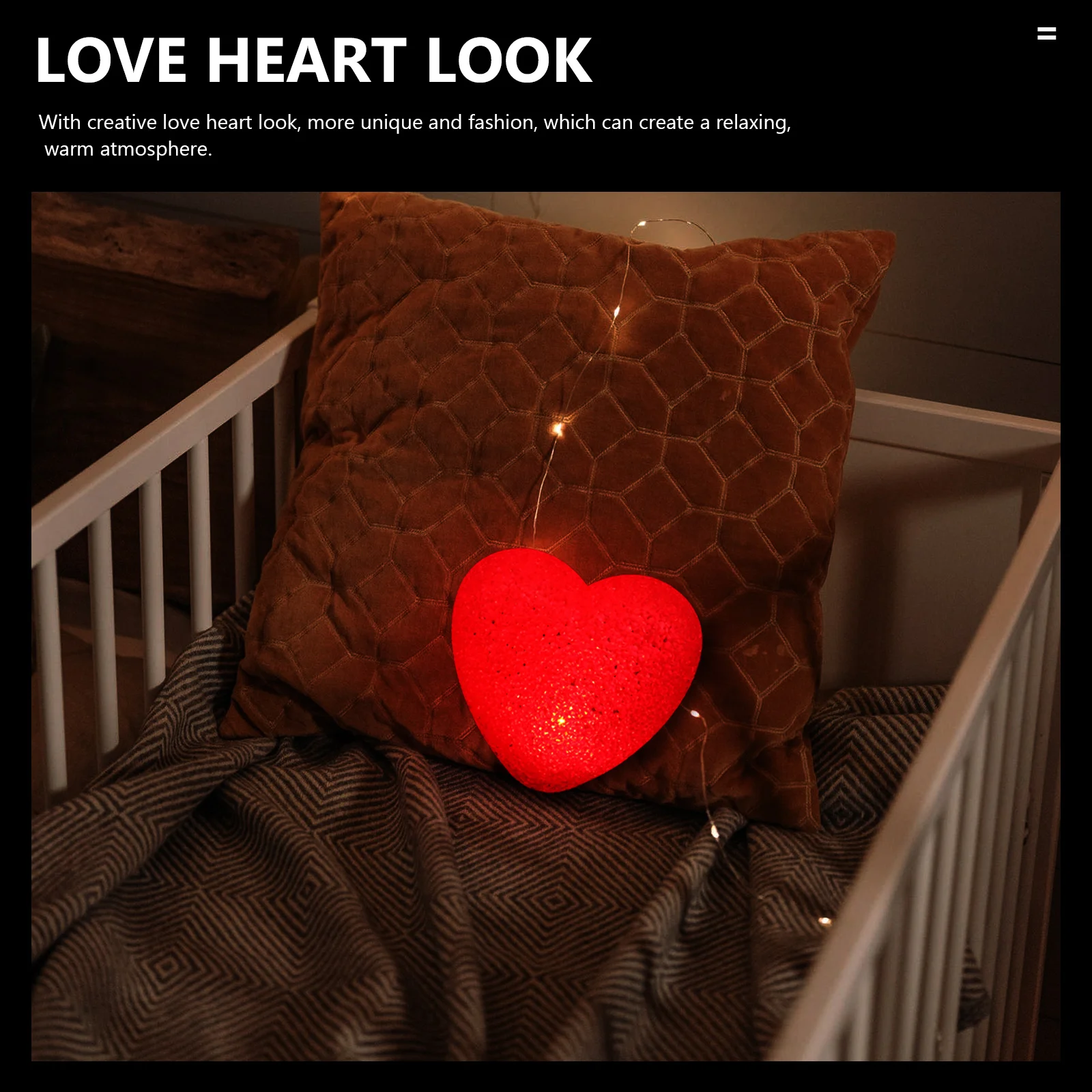 

Heart Shape Night Lamp 14cm Red Romantic LED Light Valentine Decor Bedroom Table Lamp Gift Idea Decorative Lights