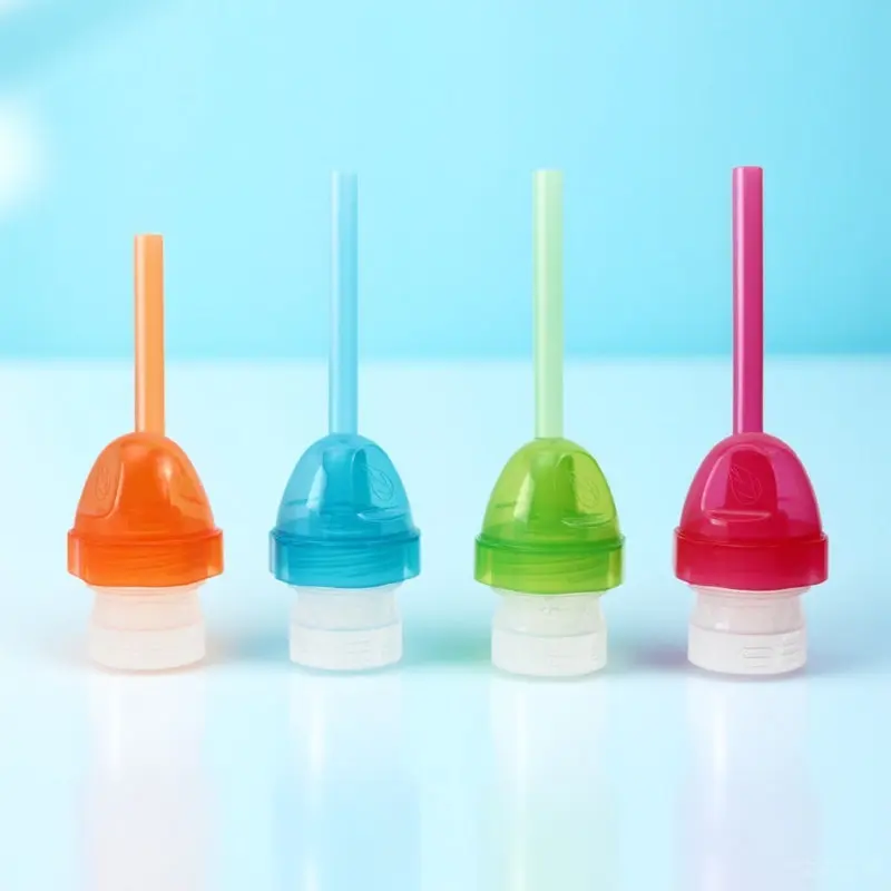 

4pcs Baby Bottle Cover Lid For Toddlers Beverage Bottle Conversion Cap Portable Durable Nipple Adapter Kids Drinkware 122