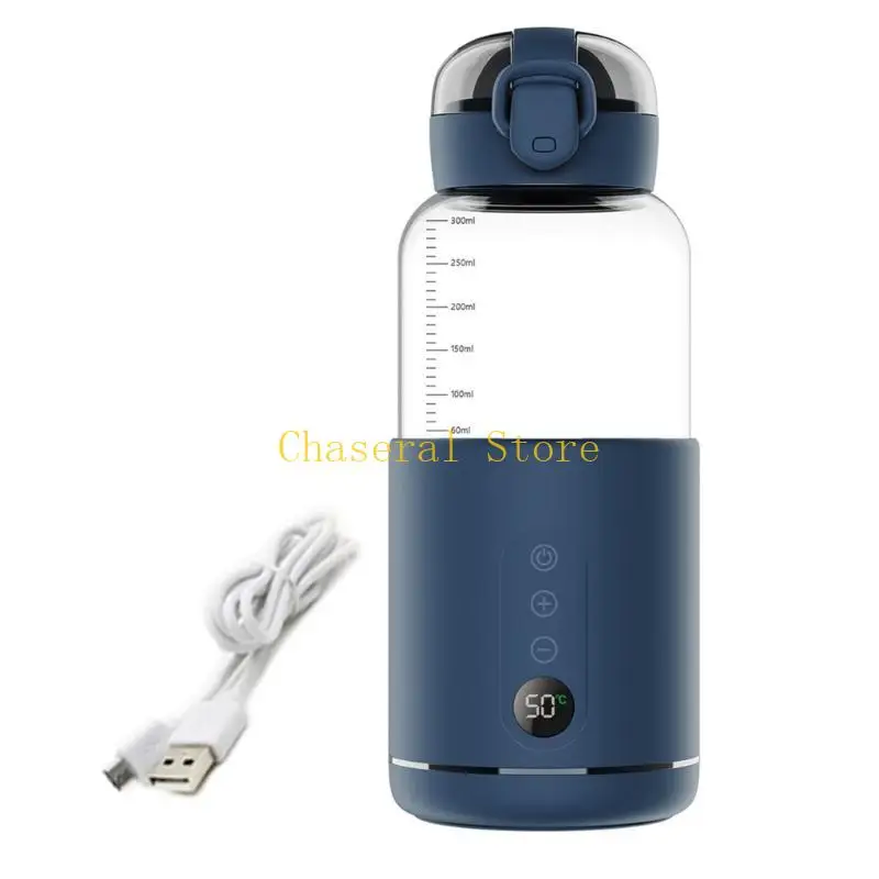E7CE Baby Essential Travel Bottle Warmer Cordless & USB Rechargeable Baby Milk Bottle Warmer Fast & Safe Warming Upgrades