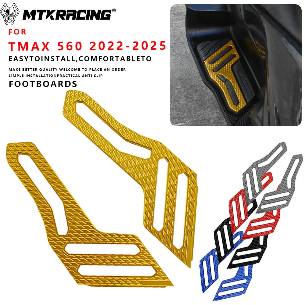 MTKRACING pour YAMAHA TMAX 560 2022-2025 – Modification de moto avec pédales antidérapantes