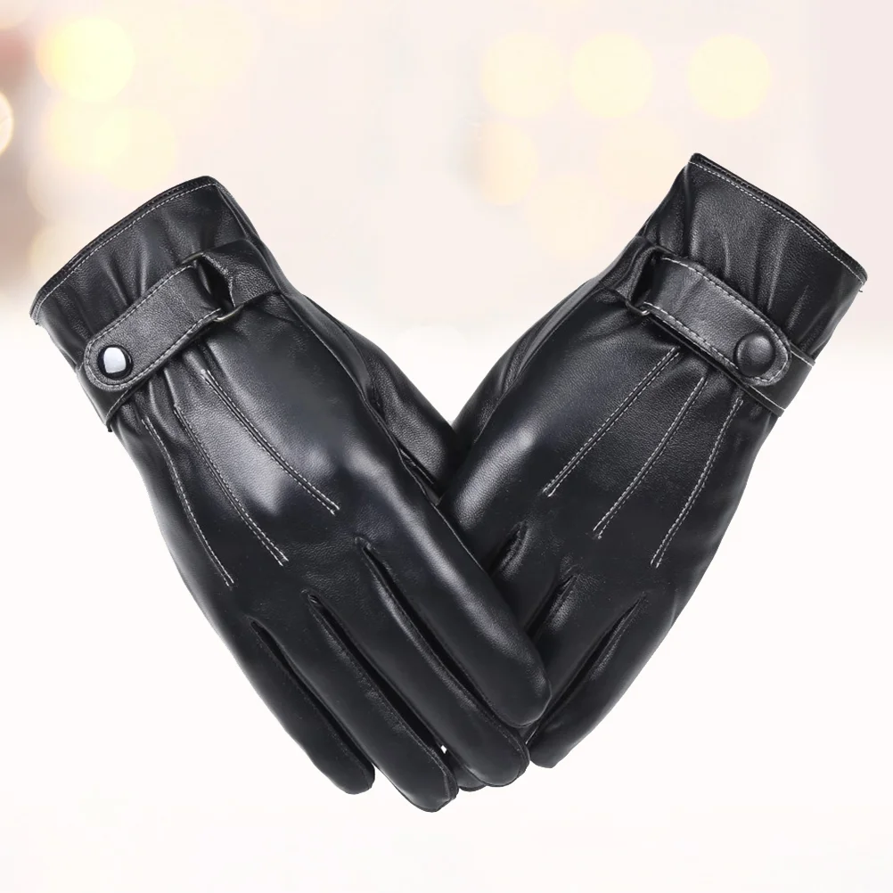 Outdoor Gloves Thermal for Men Velvet Winter Sports Protection Touch Screen Man