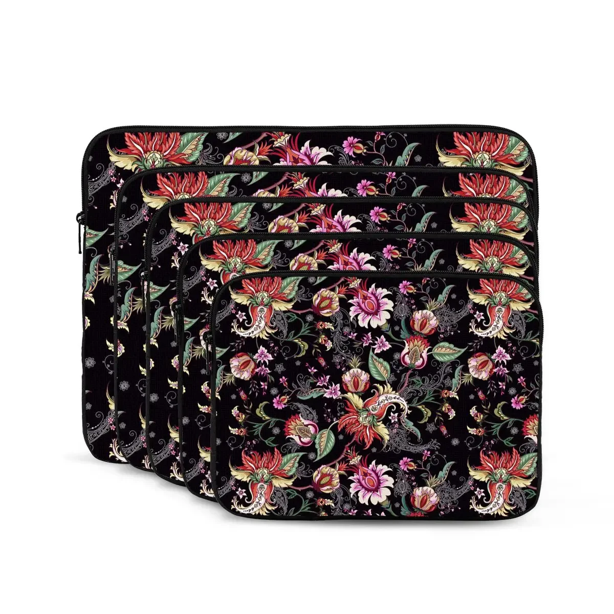 Tropical Fantasy Flowers Seamless Pattern Computer ipad Laptop Cover Case Laptop Sleeve Bag Portable Cover Fundas Pouch