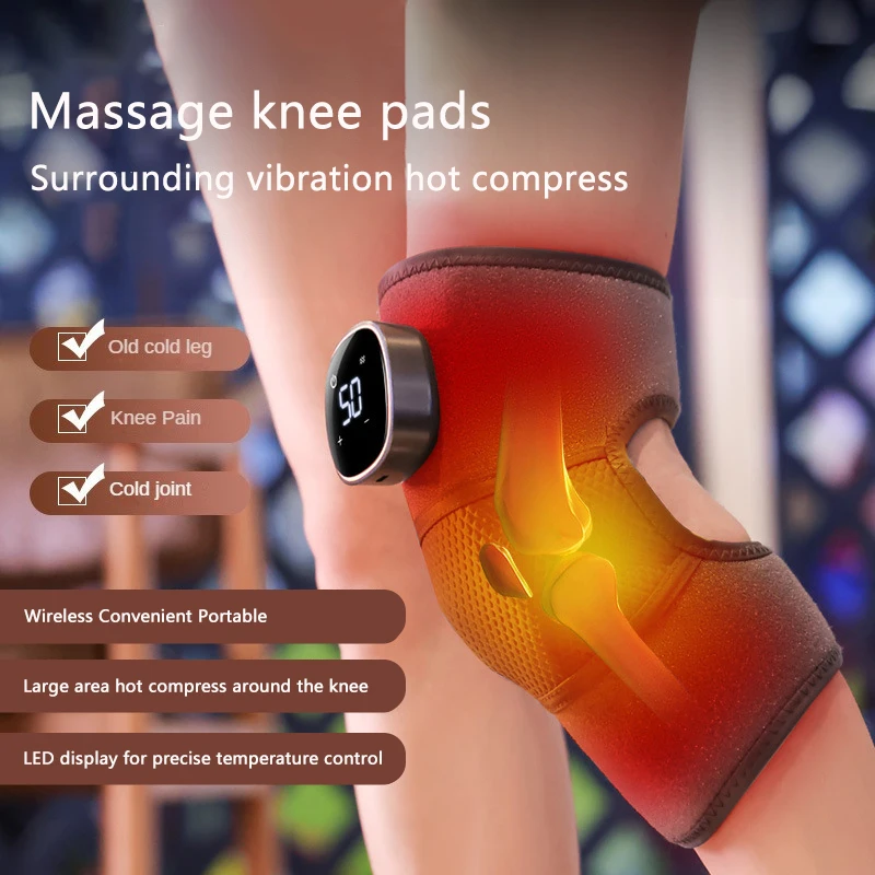 Knee Massager Ntc Temperature Control Chip Vibration Massage Warm And Hot Compress Treat Elbow Joint Knee Massage Joint Massager