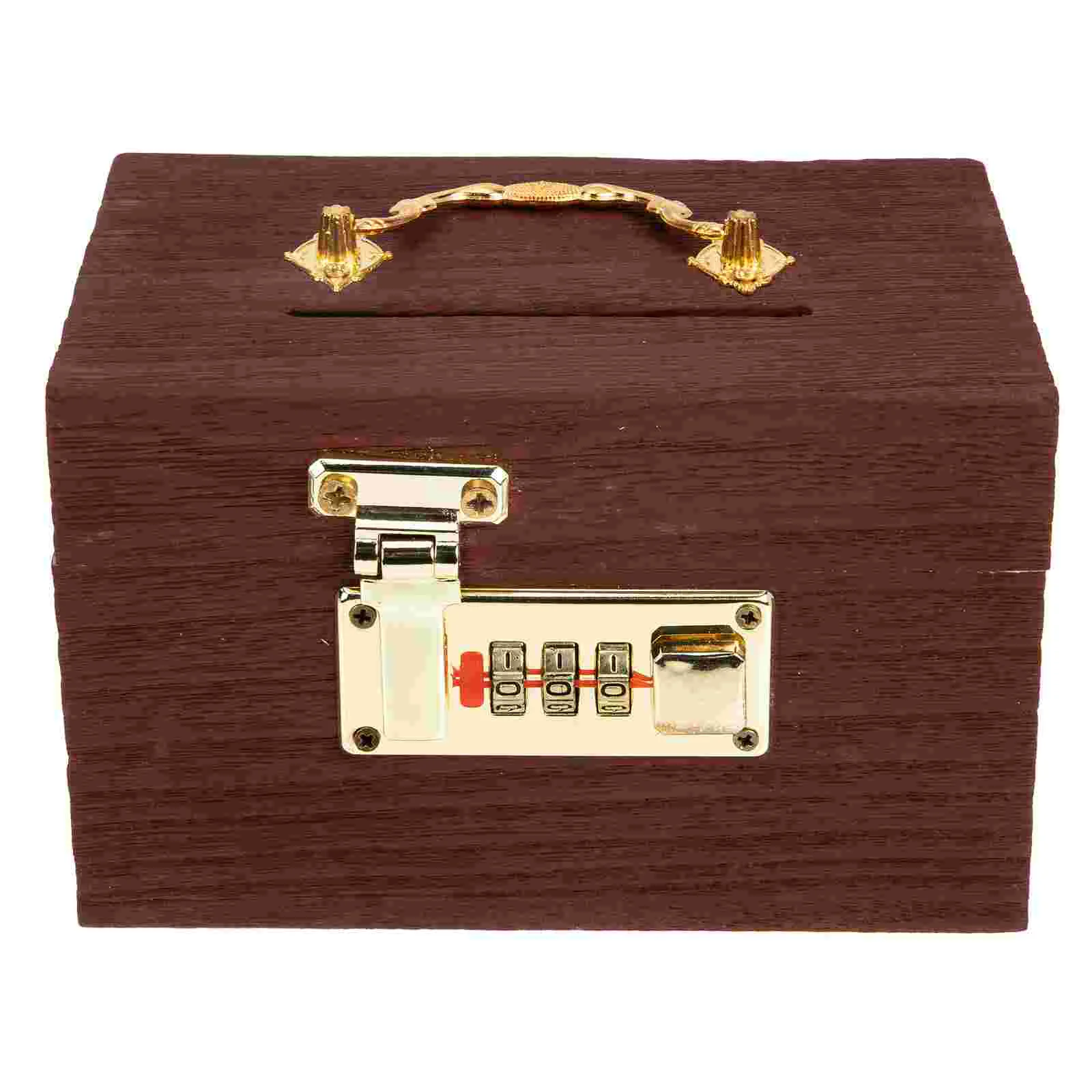 Retro Money Box Decorative Case Treasure Chest Vintage Home Multi-function Coin Bank Lighthouse Gifts Wood