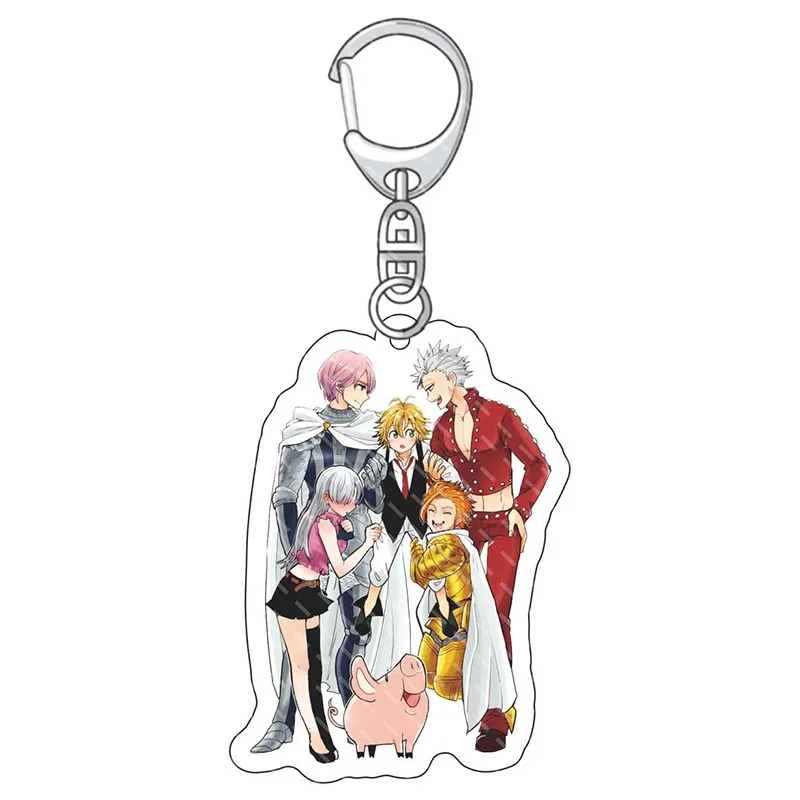 Anime fans gifts Nanatsu no Taizai of Wrath Melioda Lyonnais Hock Diane anime peripheral acrylic keychain pendant 6CM - view 5