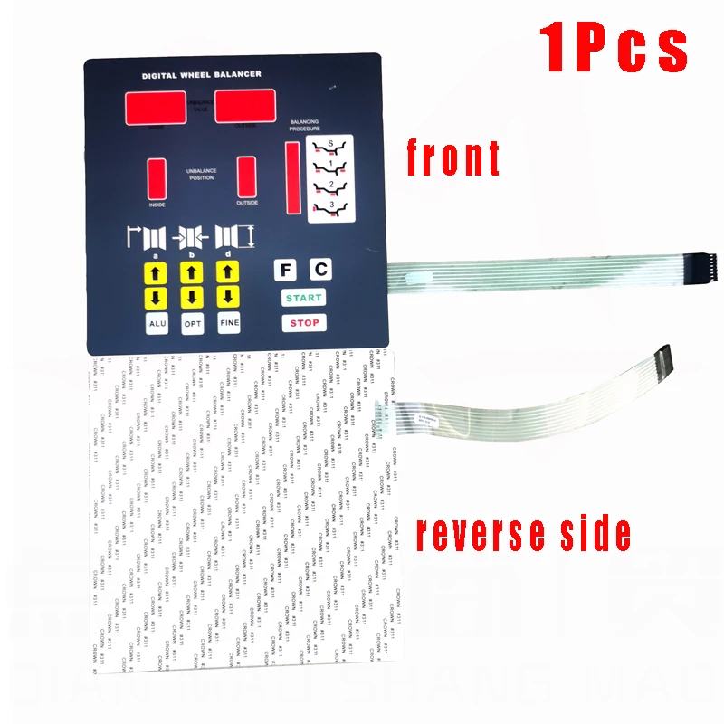 New 1PC Balancing Machine Parts Keypad Control Panel Touch Switch FitFor Unite U500 U800