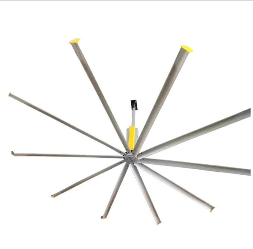 Industrial HVLS Ceiling Fan 400W 6 Blade Permanent Magnet Synchronous Motor Low Noise High Efficiency Commercial