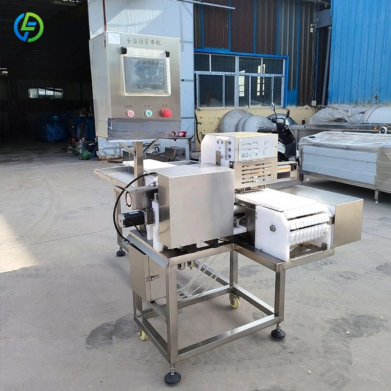 Highly Efficient Lamb Skewer Diced Lamb Pork and Vegetables Skewering Machine FL Customized