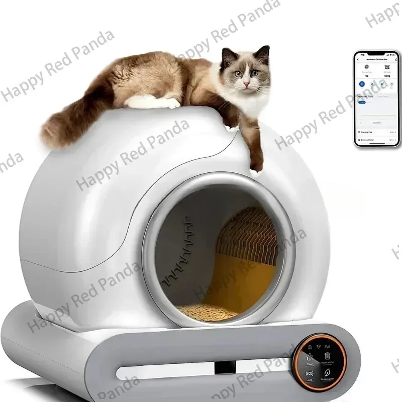 Automatic Cat Litter Box Intelligent App Control Self-Cleaning Cat Litter Box Cat Litter Box Electronic Pet Toilet Cat-Related