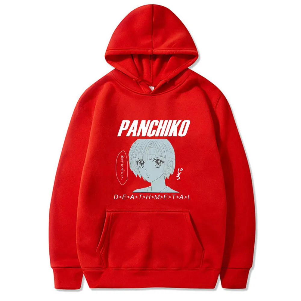 Panchiko DEATHMETAL Album Graphic Print Hoodie Men's Casual Loose Oversized Sweatshirt Men Women Vintage Rock Music Band Hoodies