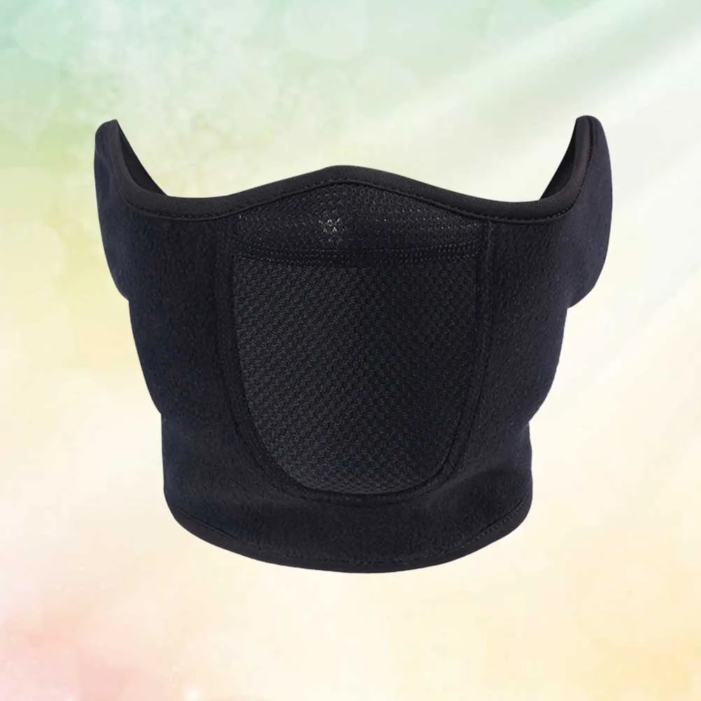 

Warm Mouth Mask Reusable Washable Windproof Dust Proof Cold Proof Anti-Pollution Design For Men Women Black