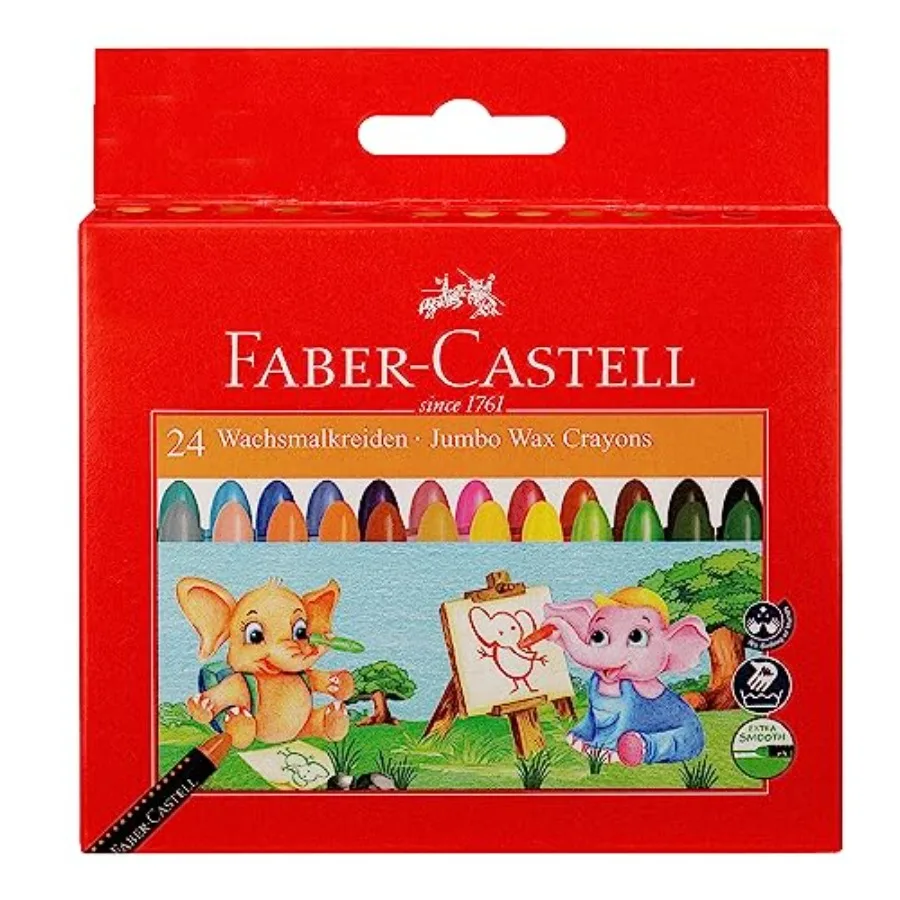 

Faber Castell Jumbo Wax Crayons - 24 Shades
