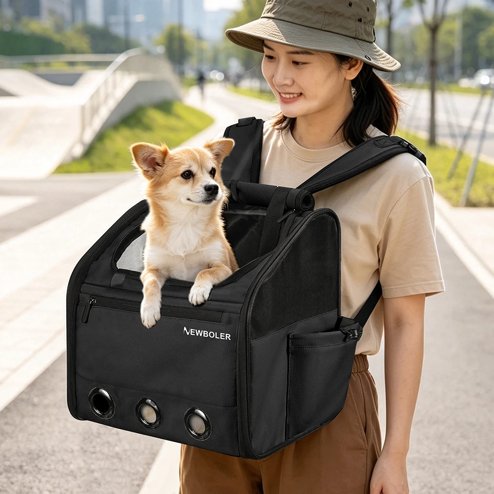 NEWBOLER Brompton Faltfahrrad Haustiertasche Tragetasche Tragbare Fahrrad-Vordertasche Faltbare Outdoor-Reisetasche für Katzen und Hunde – Detail 23