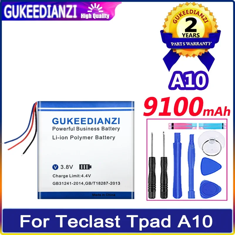 

GUKEEDIANZI аккумулятор 9100 мАч для Teclast Tpad M2 T13 T15 T10 T20 T30 A10S A10 A10T планшет Bateria