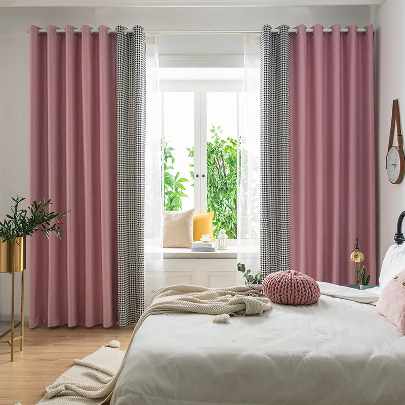 Modern Blackout Curtains for Living Room, Window Curtains for Bedroom, Fabrics Ready Made Finished Drapes, Blinds Tend