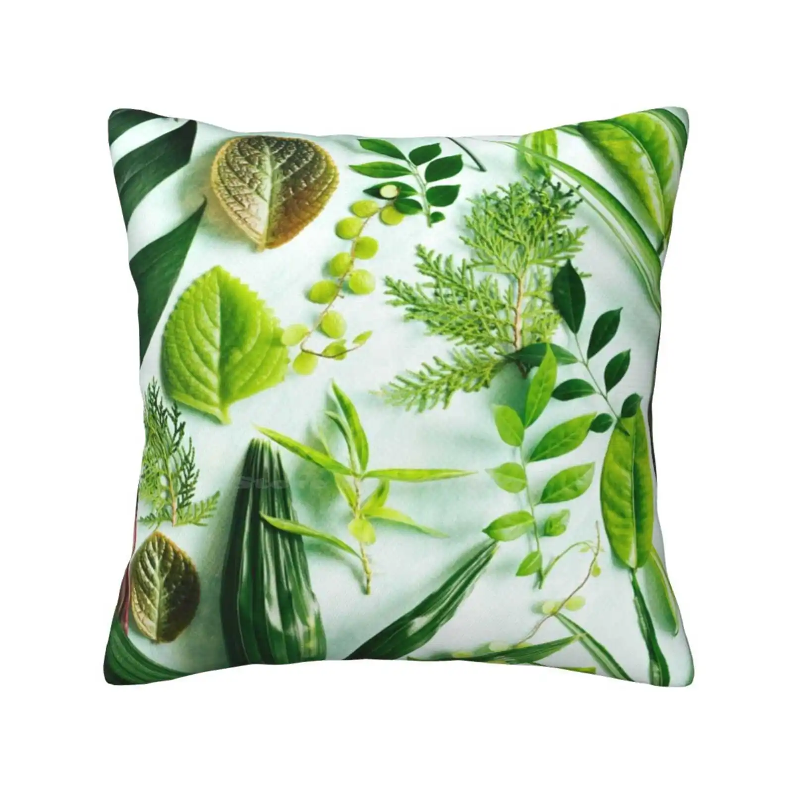 Foliage 2 Bedroom Office Hug Pillowcase Foliage Botanical Green Leaf Leaves Nature Natural Calming Zen