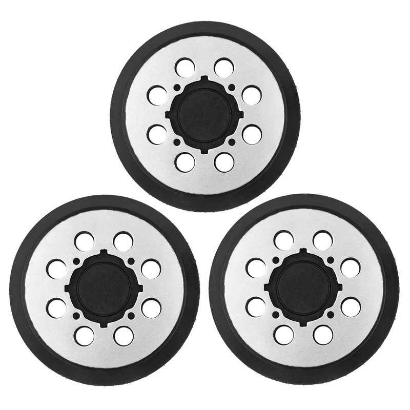 

3 Packs Metal 5 Inch 8 Hole Hook & Loop Replacement Sander Pad ,Replace For Pad Part Number DWE64233 & N329079