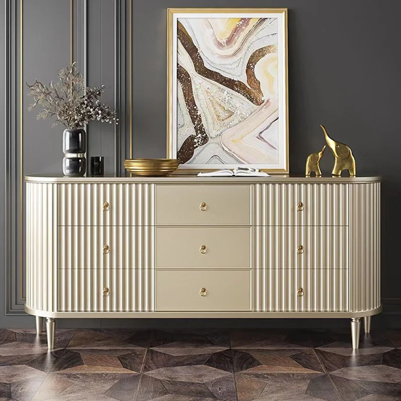 American Light Luxury Chest of Drawers Bedroom Chest of Drawer Small Apartment Modern Minimalist Living Room Wall Entr