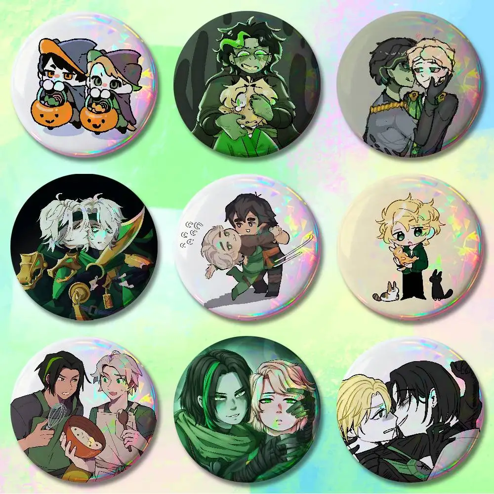 M-Morro and L-Lloyd Garmadon Badges Round Itabag Decoration IP Peripheral Products 58mm 44mm 32mm 75mm 25mm Mini