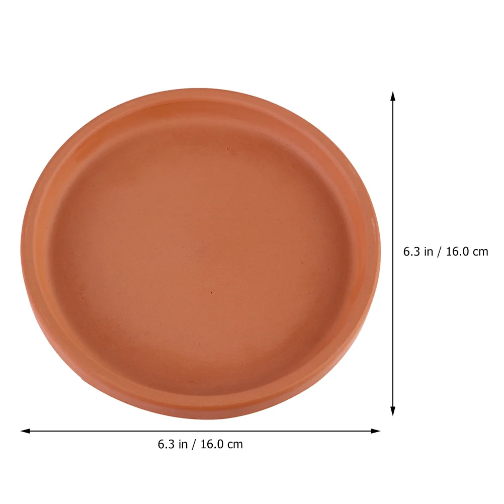 

5Pcs Pottery Plant Saucer Flowerpot Tray Round Planter Trays Lightweight Floor Protection Water Drainage Indoor Outdoor