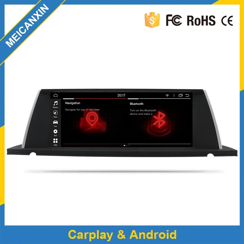 Android 11 1920*720 upgrade 5 Series Gt Carplay auto radio cic nbt touchscreen players accessories car parts F07 android for bmw