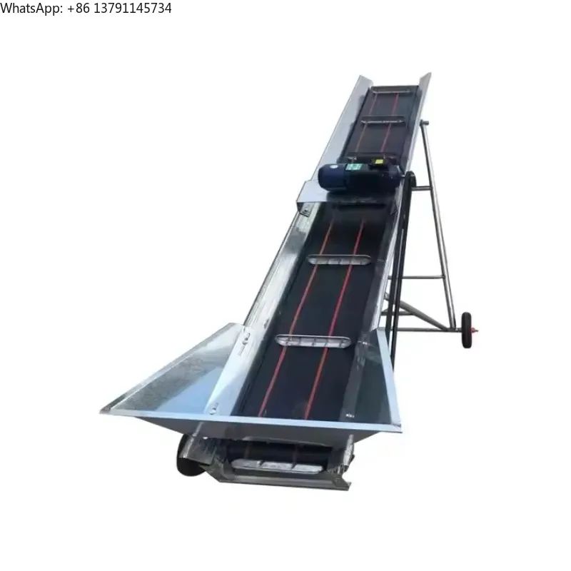 

New style High quality Double chain Lifting Conveyor Belt Corn cob machine Thickened Movable Customizable