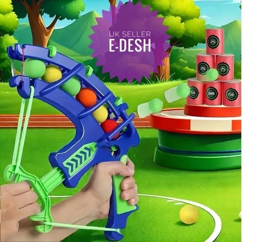 ​​2025 Upgraded Soft Bullet Target Practice Toy - Electronic Score Shooting Game for Kids, Safe Reusable Bullets, Educational ST