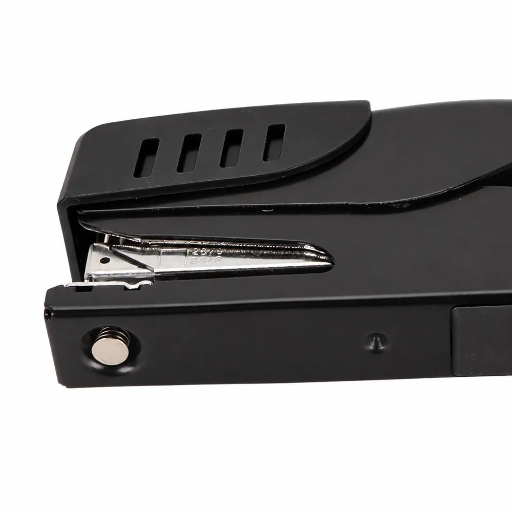 25 Sheet Capacity Plastic Shell Hand Stapler Compact Size Metal Stapling Head Paper Stapler Ergonomic Shape Multi Colors