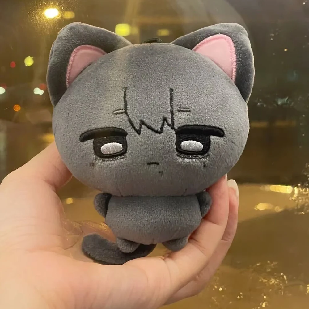 10CM 夏の光る猫 コットン製おもちゃ 猫 漫画 キド・ヒカリ 滝奈香 治樹 ぬいぐるみ ペンダント バックパック 子供向けギフト