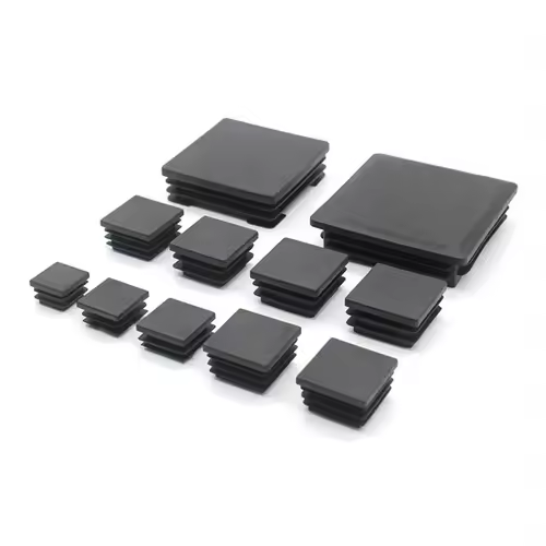 Square Plastic Black Blanking End Caps Furniture Leg Tube Pipe Inserts Plugs Bung Decorative Dust Cover 20x20mm-40x40mm - Image 3
